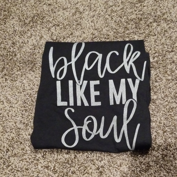 Bella Canvas Tops - NEW Black Like My Soul Tee